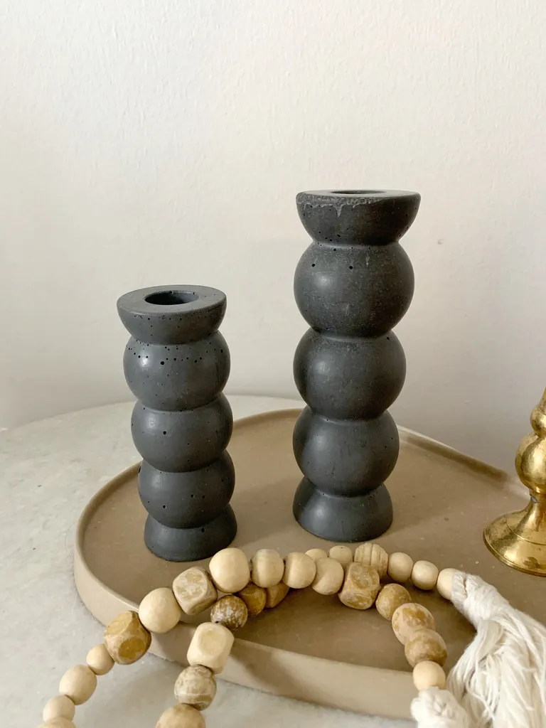 Wavy candle holders   photo 1
