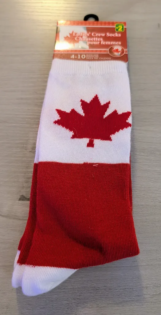 Brand New Canada Ladies' Crew Socks Size 4-10 photo 1
