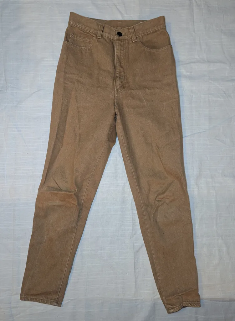 Brown denim pants photo 1