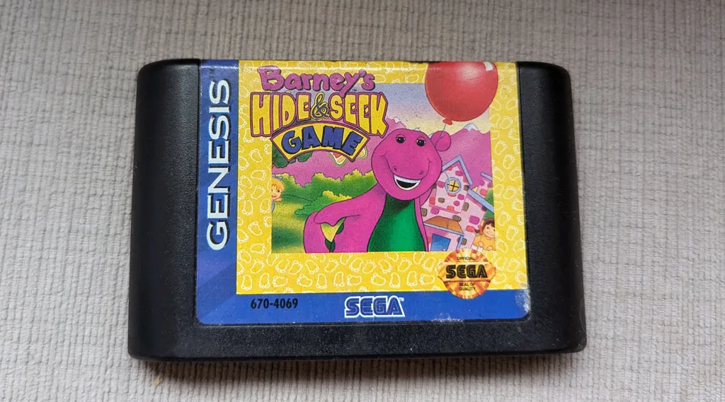 Barney's Hide & Seek Video Game Sega Genesis photo 1