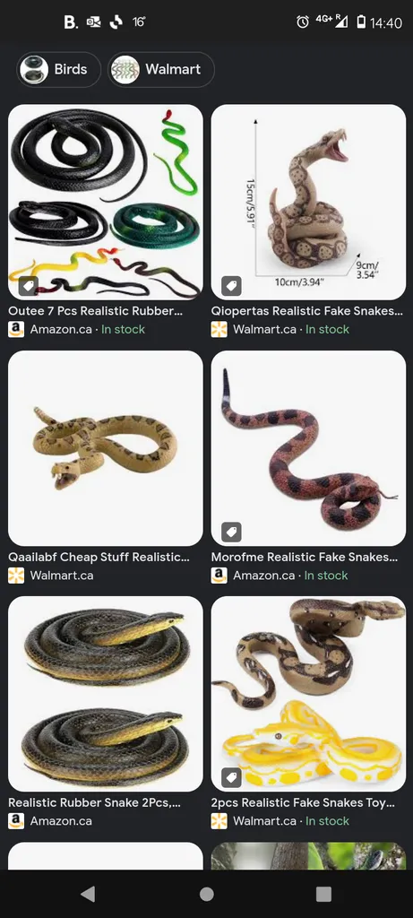 ISO plastic snakes photo 1