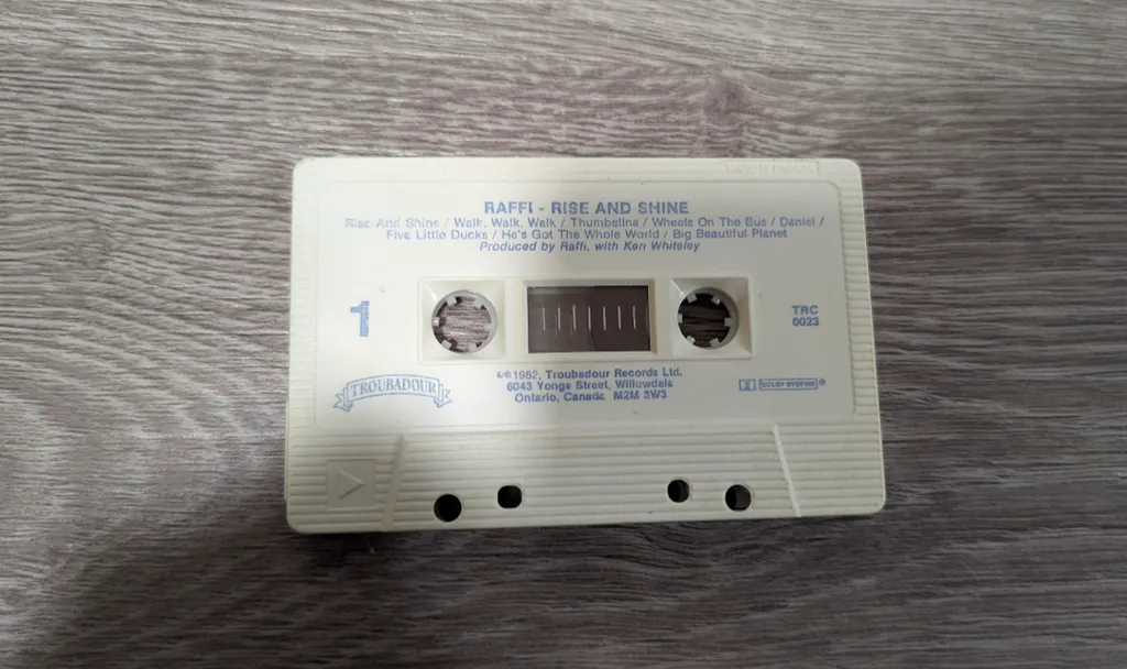 Raffi Rise and Shine Cassette Tape photo 1