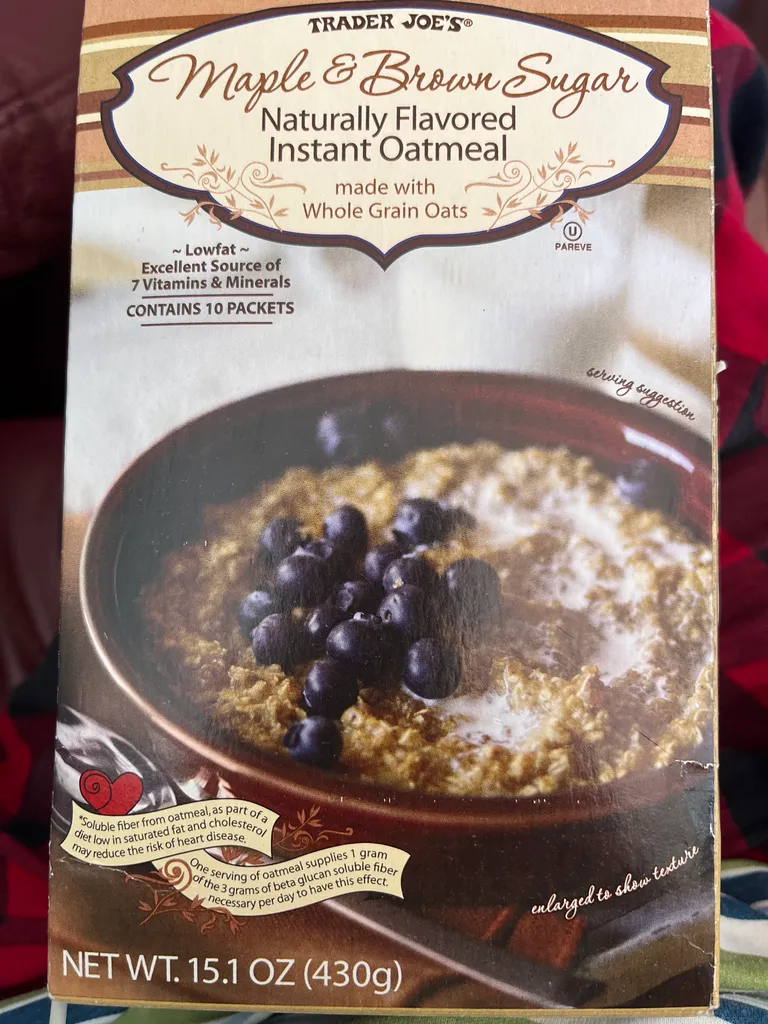 TRADER JOES INSTANT OATMEAL photo 1