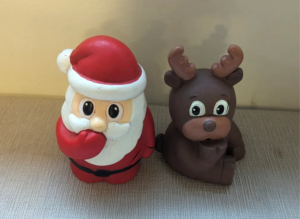 Santa and Reindeer Dog Toys  photo 1