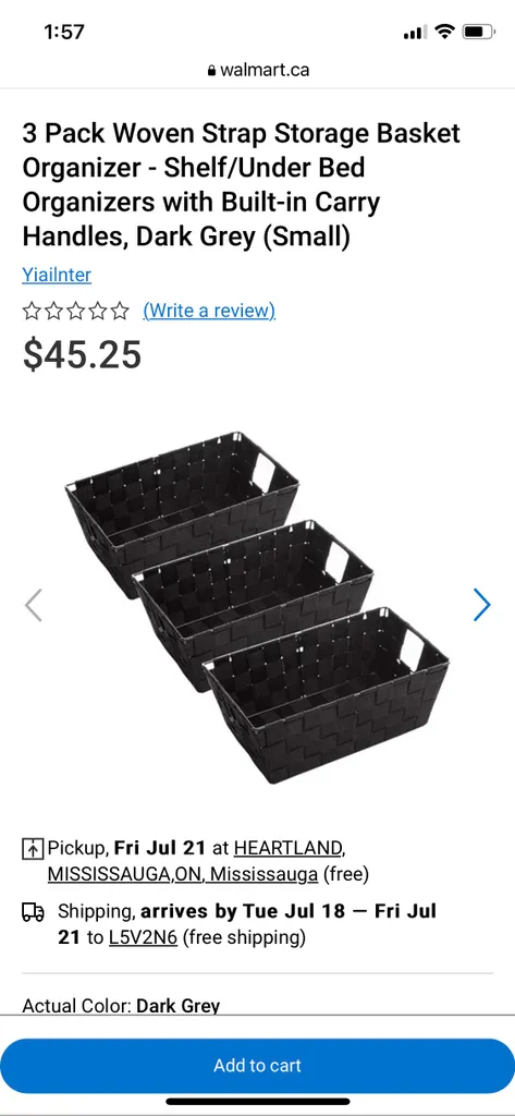 ISO Woven Strap Baskets photo 1