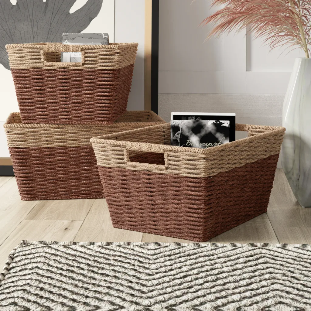 Rectangular storage baskets photo 1