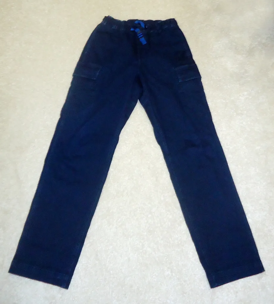Louis Vuitton Blue Draw String Cargo Pants, Size 28 fits 31-32 photo 1