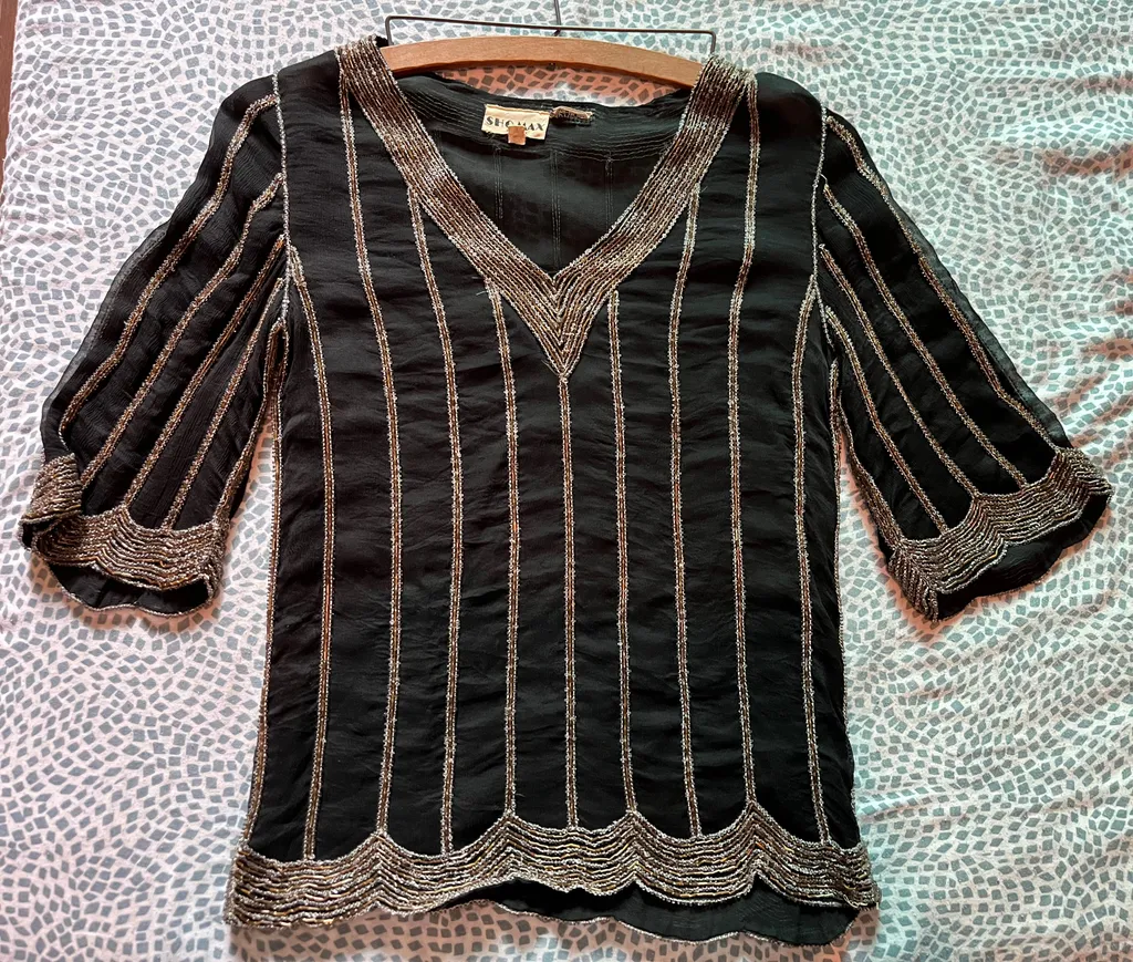 Vintage beaded top photo 1