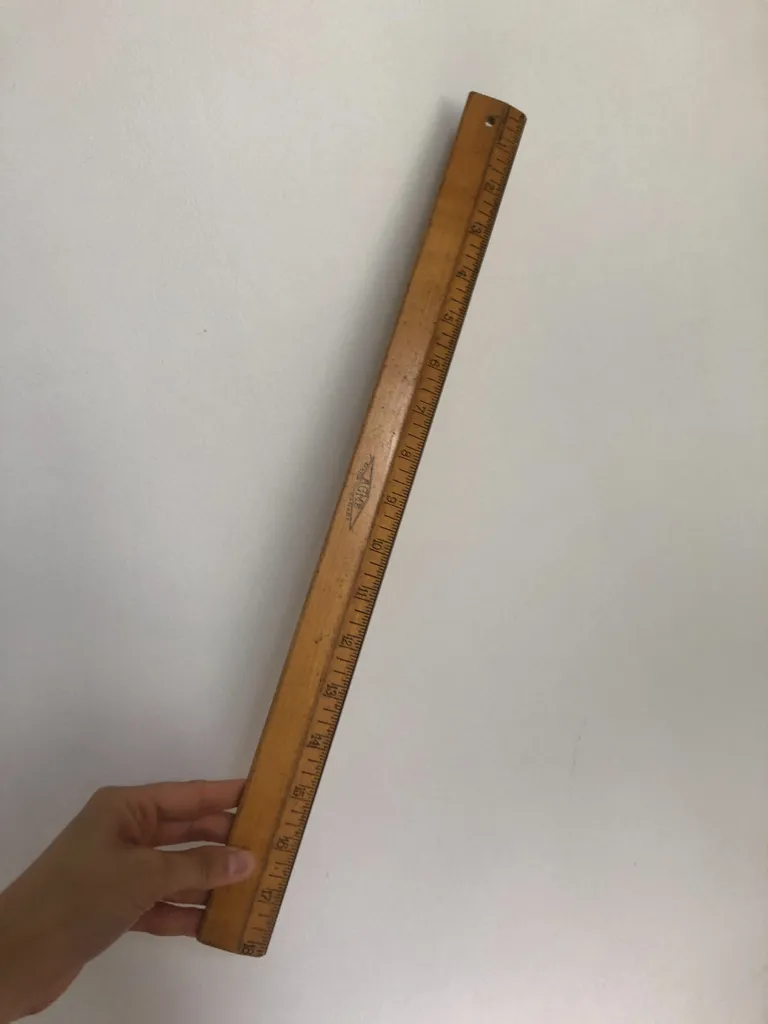 18inch Acme Wooden Ruler photo 1