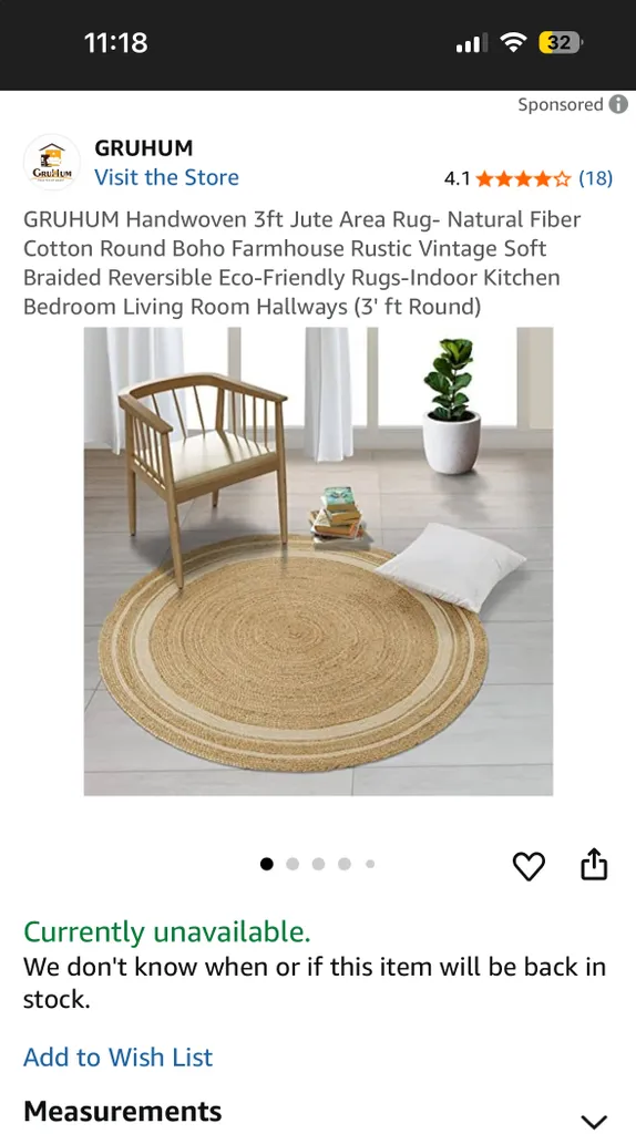 woven rug, circular boho photo 1