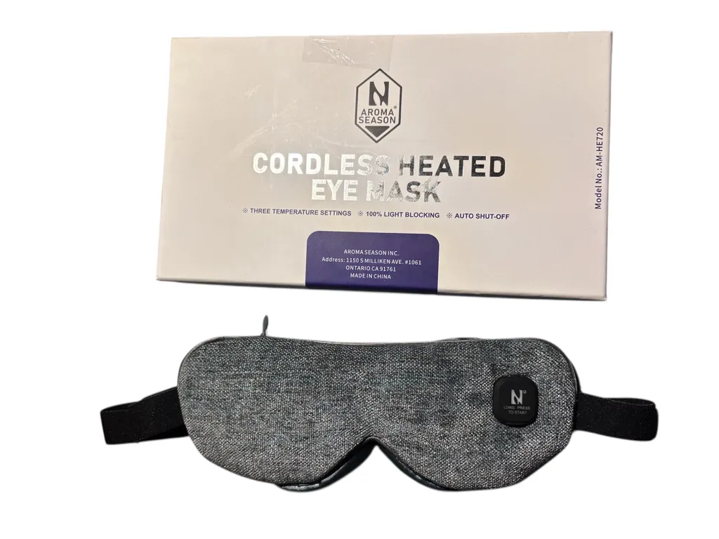 New Aroma Season Cordless Heated Eye Mask photo 1