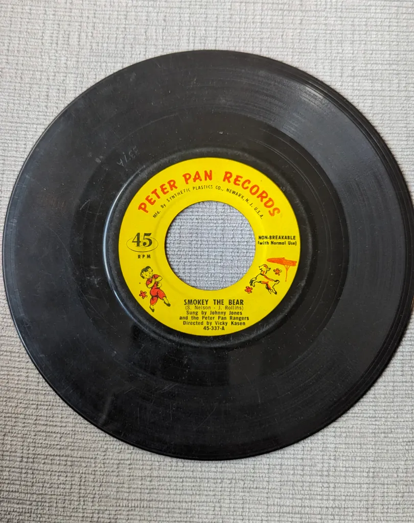 Peter Pan Records 45 RPM Vinyl Record photo 1