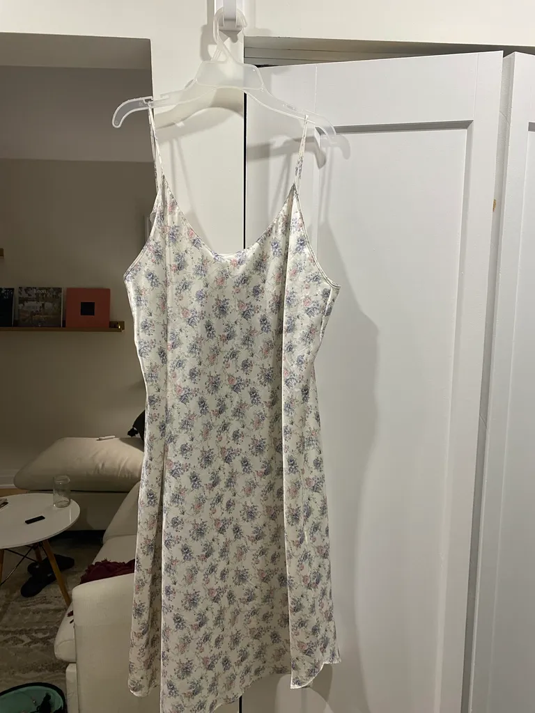 Silky Floral Slip Dress photo 1