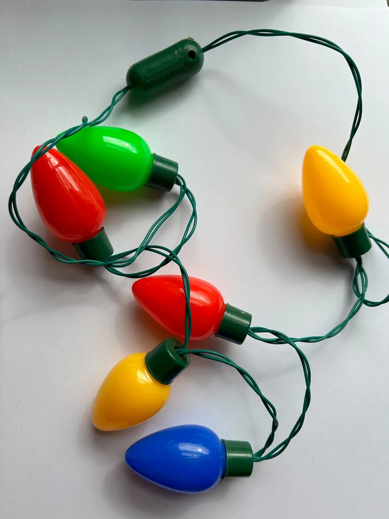 Christmas lights necklace  photo 1