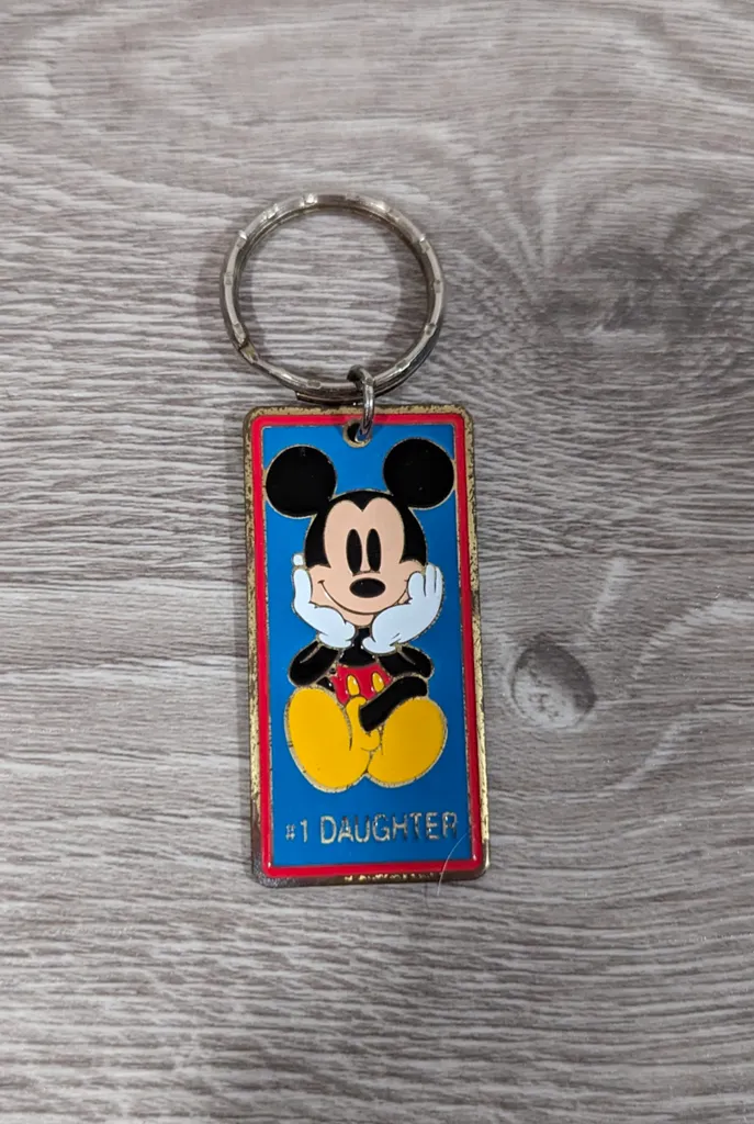 Disney World Mickey Mouse #1 Daughter Keychain photo 1