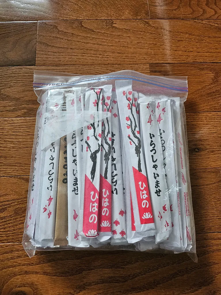 Unused takeout chopsticks  photo 1