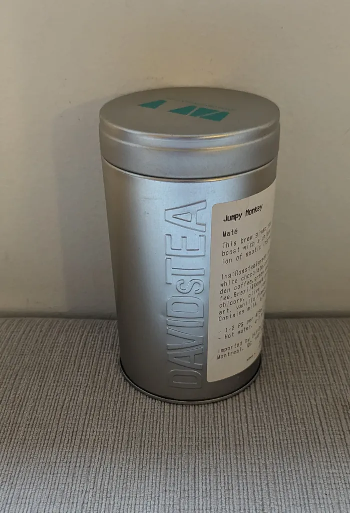 Empty David's Tea Storage Tin photo 1