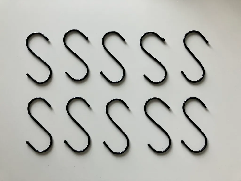10 Black S Hooks photo 1