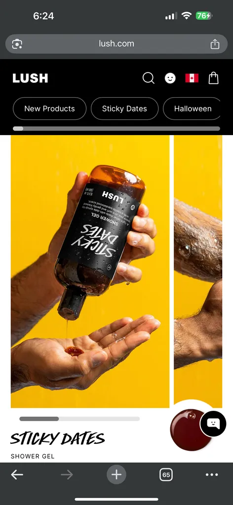 lush sticky dates body wash photo 1