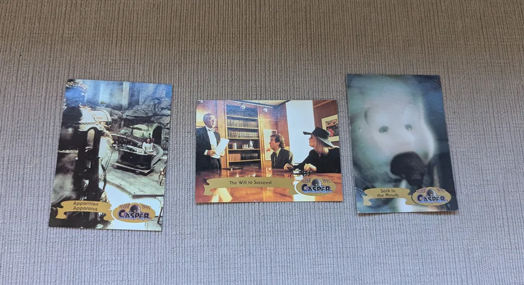 Casper Trading Cards - Set of 3 photo 1