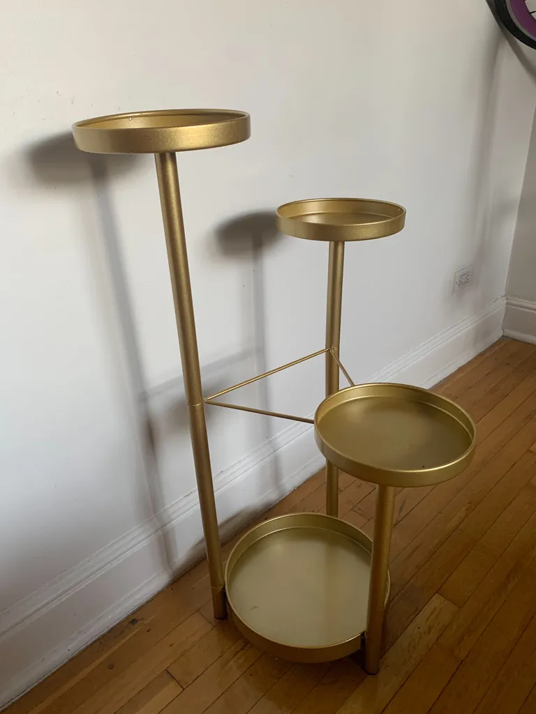 Gold Metal Pland Stand photo 1