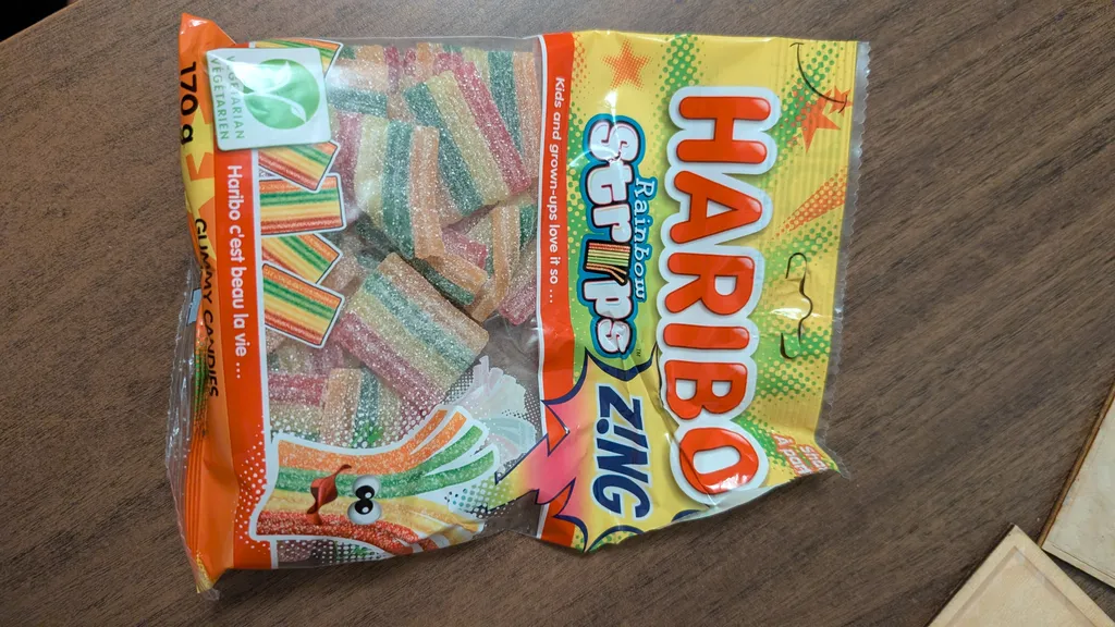 Haribo rainbow strips candy photo 1