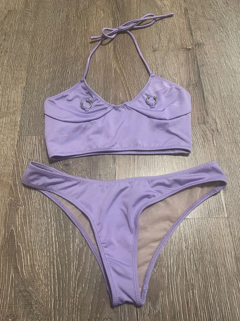 Cute Purple Bathing Suit - Size Small photo 1