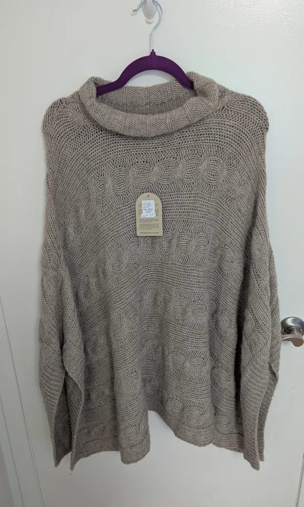 Brand New Simply Natural Designs Poncho Sweater - One Size photo 1