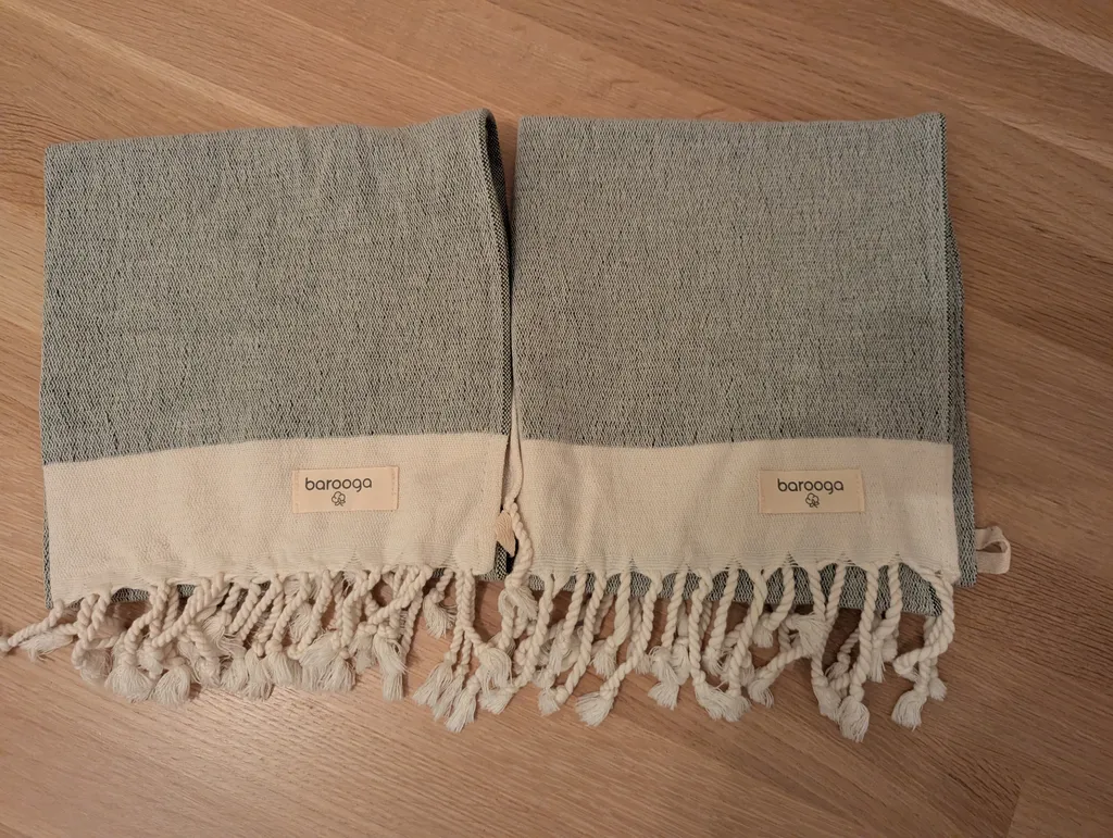 Set of 2 Barooga Turkish Hand Towels. BNNT photo 1