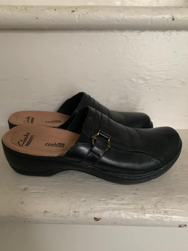 Clarks Leather Mules photo 1