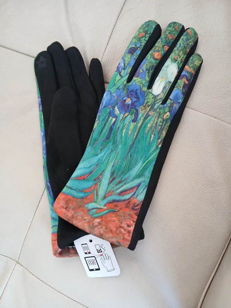 Van Gogh print gloves BNWT photo 1
