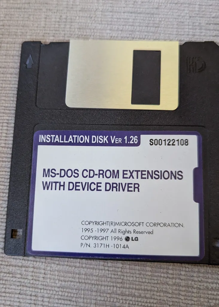 MS-DOS CD-ROM Extensions with Device Driver Installation Disk photo 1
