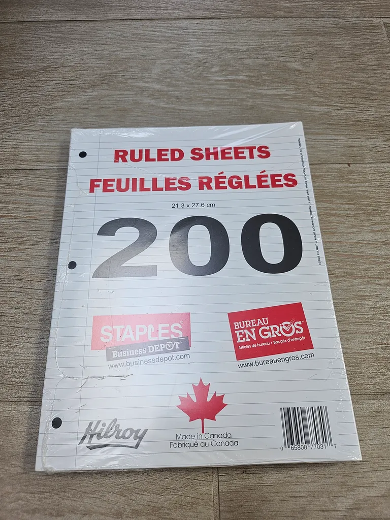 Lined paper for binders photo 1