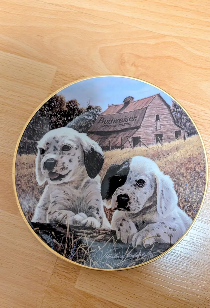 Brand New "Outstanding In Their Field" Collectible Dog Plate photo 1