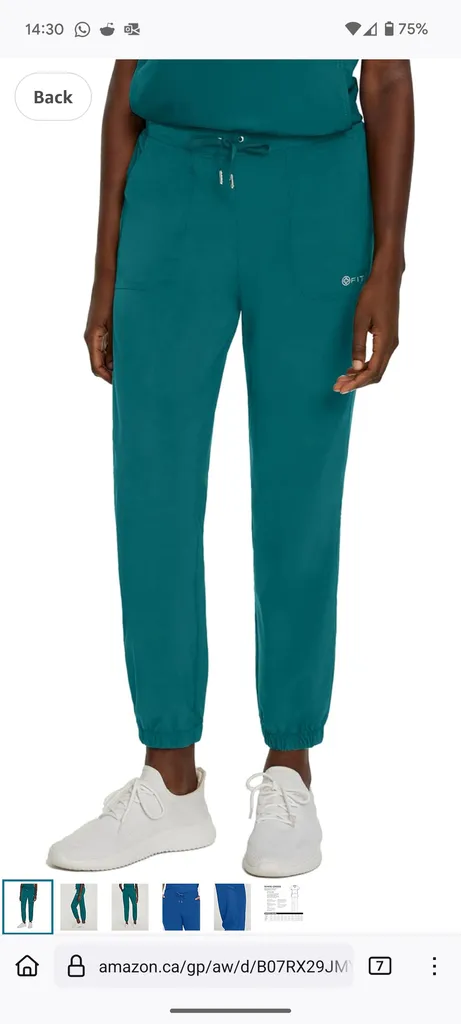 XS blue jogger/ scrub pant  photo 1