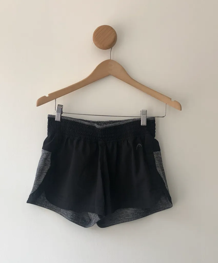 S- Head Grey and Black Shorts photo 1