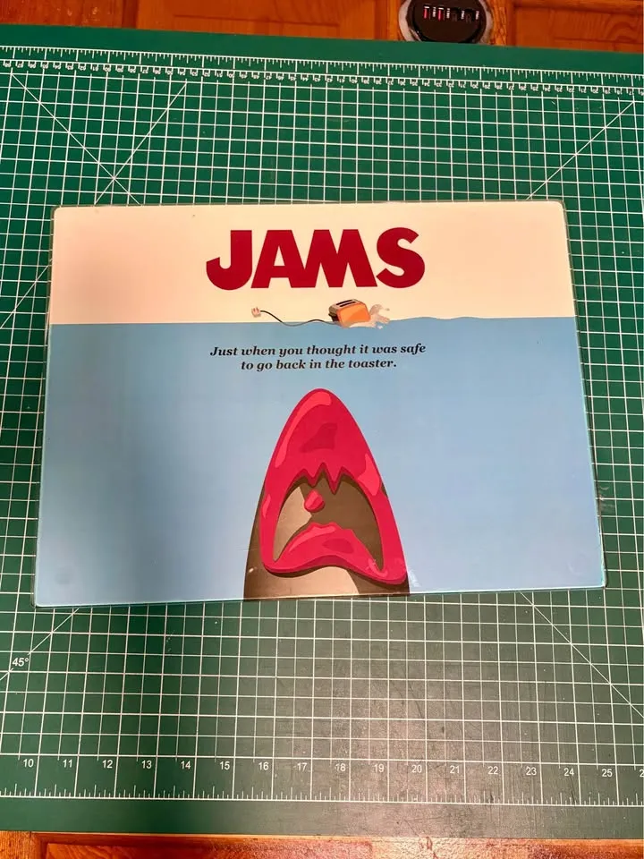 JAMS (JAWS) 40 X 30 cm Work Surface Kitchen Protector, Typhoon photo 1