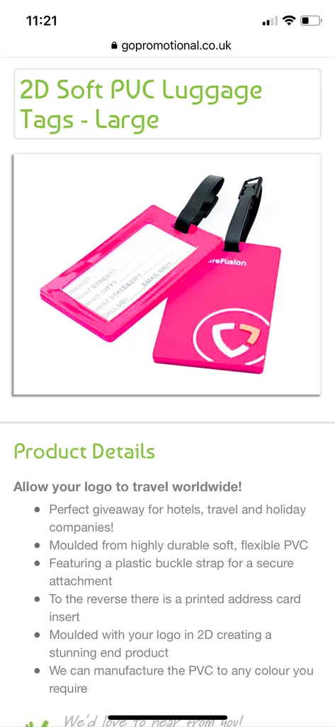 ISO Luggage Tags photo 1