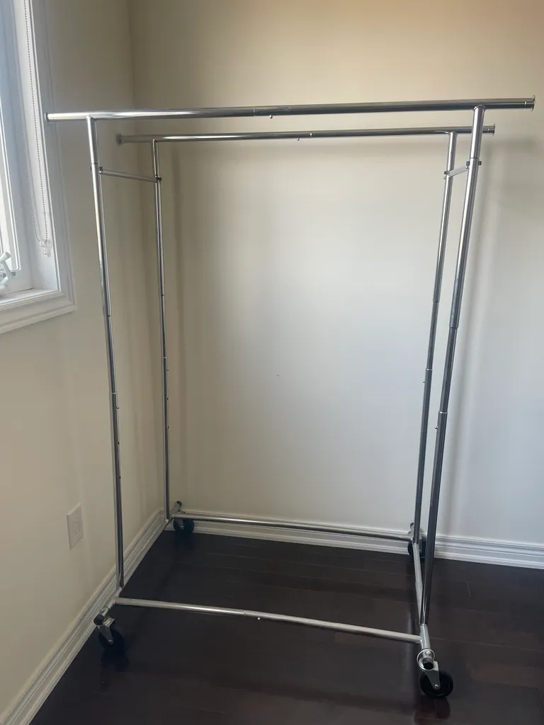 EUC double garment rack  photo 1