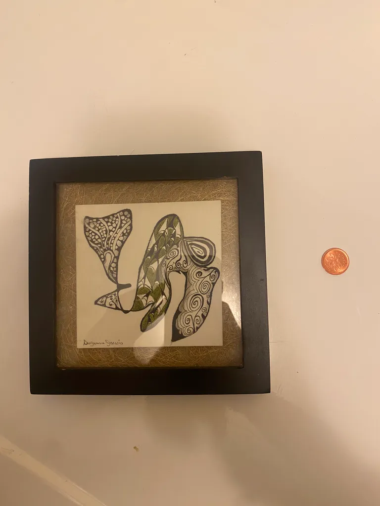 Mixed media framed collage art photo 1