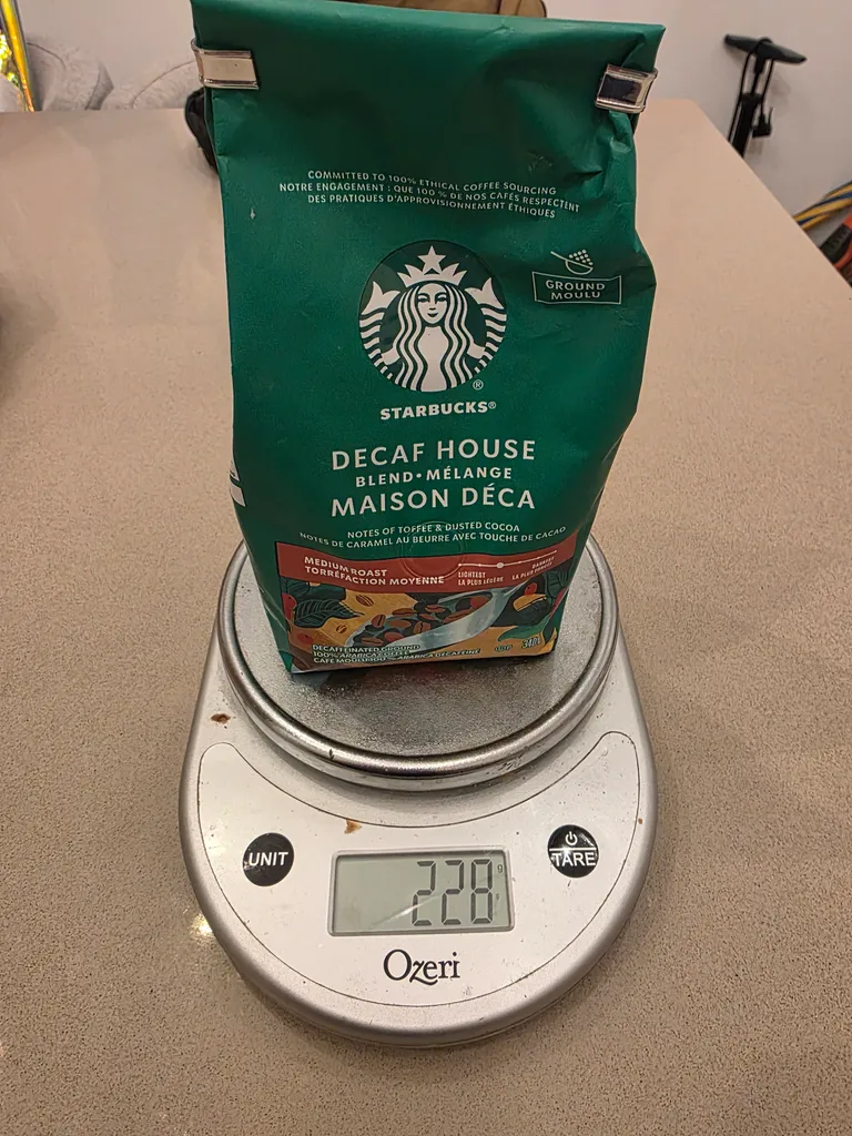 Decaf Starbucks coffee powder photo 1