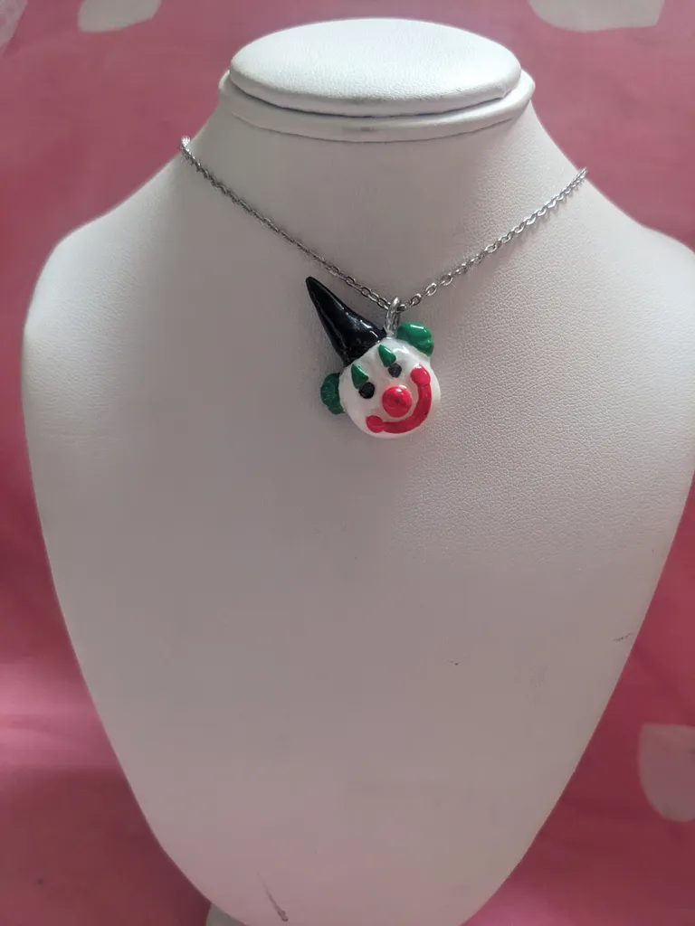 Handmade resin necklace photo 1