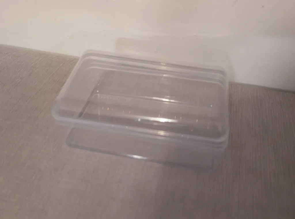 Clear Plastic Storage Container with Lid photo 1