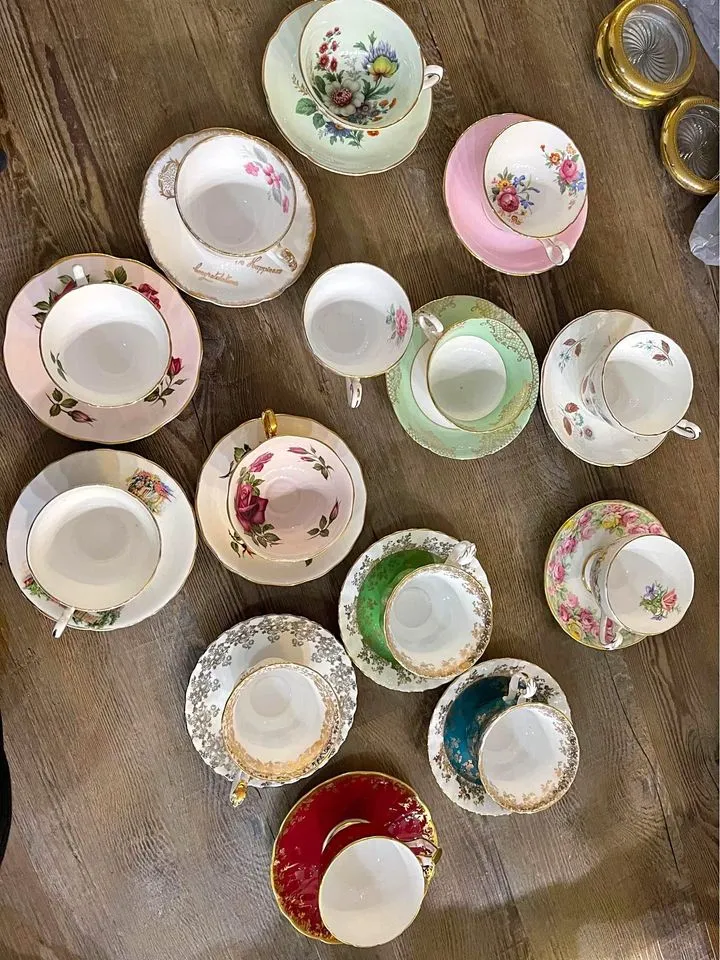 China cups with matching saucers photo 1