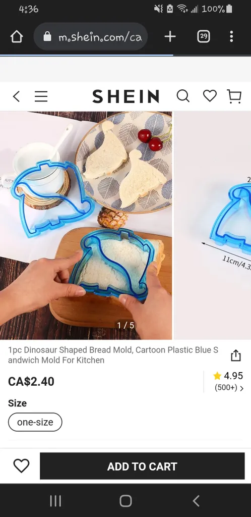 Looking for dinosaur sandwich cutter photo 1