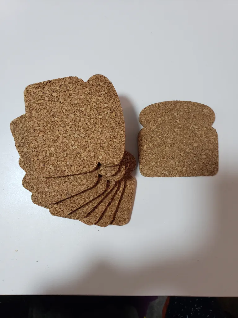 Toast shaped coasters photo 1