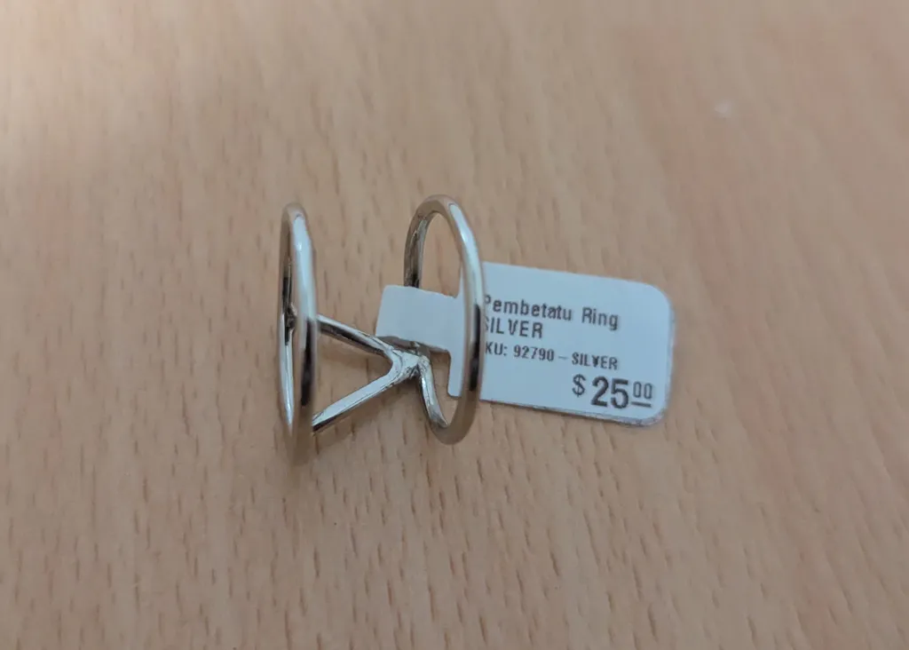 Brand New Pembetatu Silver Ring photo 1