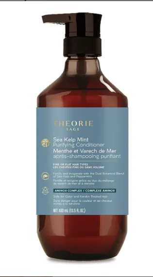 Theorie Sage Sea Kelp Mint Fortifying Conditioner, 400Ml - NEW photo 1