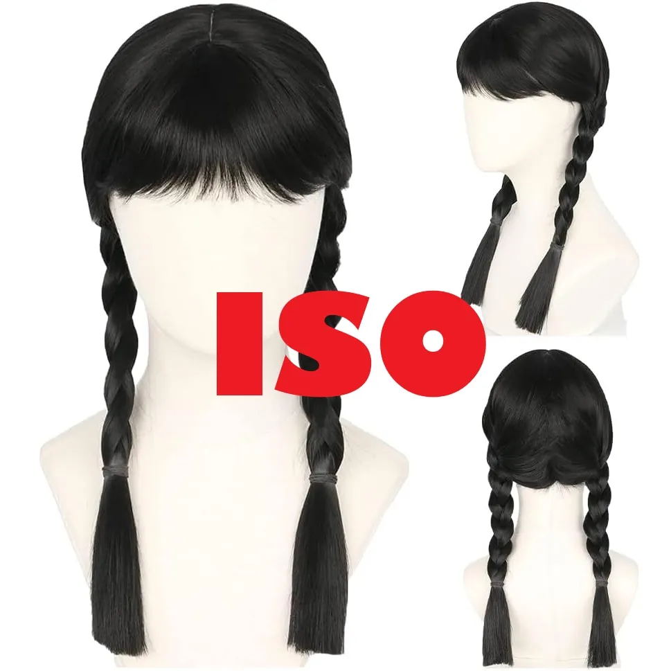 ISO - black braided wig photo 1