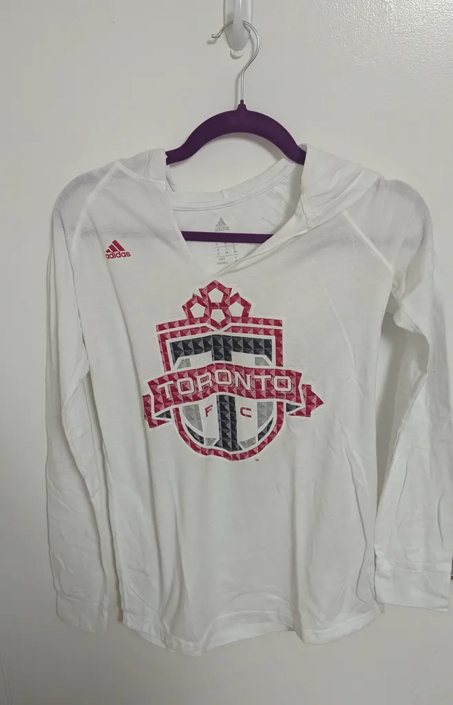 Adidas Toronto FC Long Sleeve Hoodie - Women's Size Medium photo 1